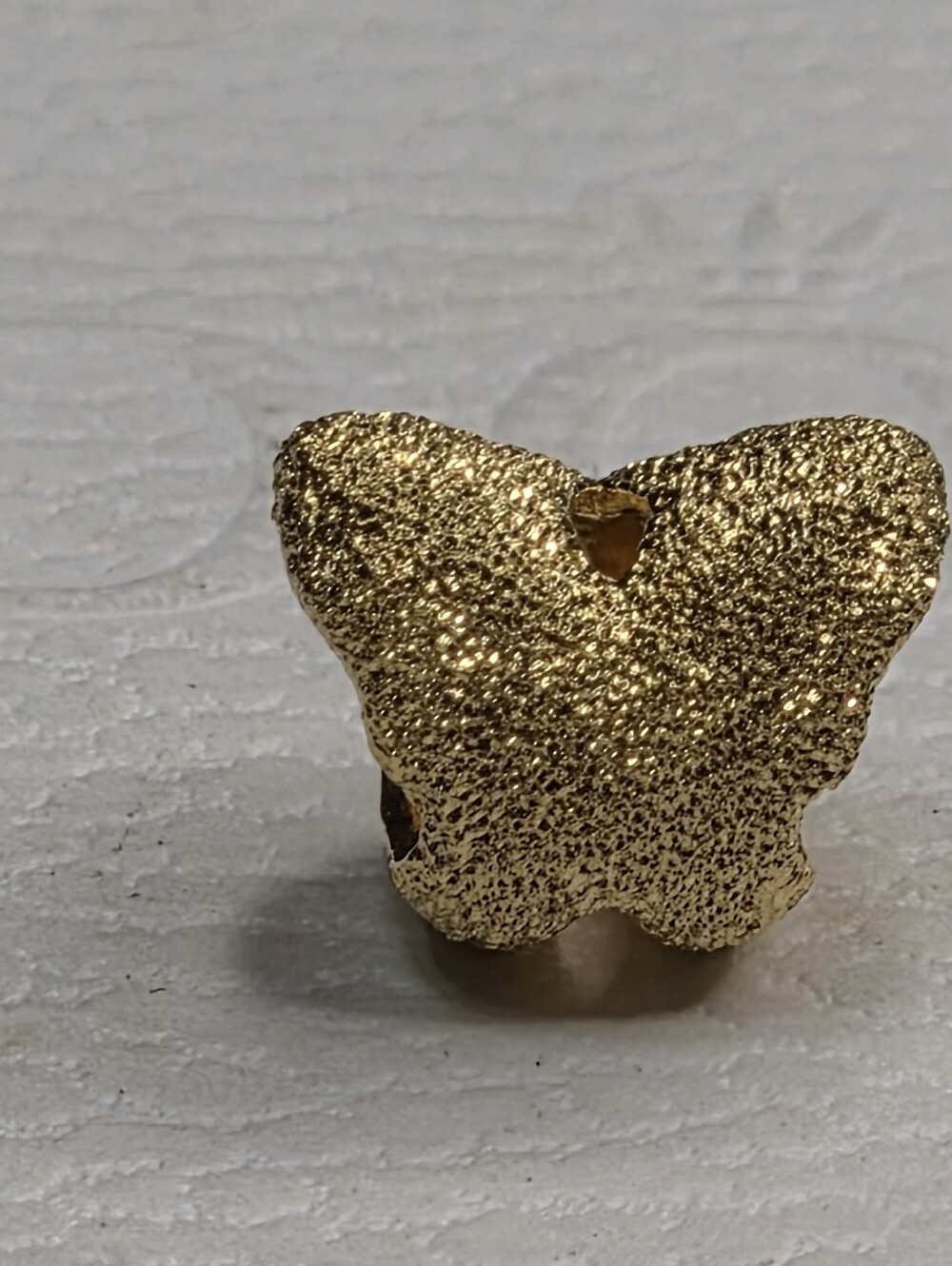 Pandora Textured Butterfly Mini Charm 14k gold plating